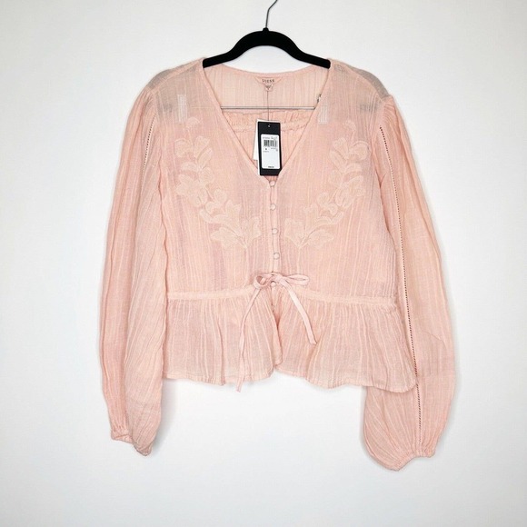 NWT Guess Lensie Beach Set Women's Pink Shorts XS Top S - Picture 3 of 13